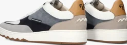 blauwe floris van bommel lage sneakers sfm-10143 de kupster