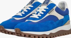 blauwe floris van bommel lage sneakers sfm-10219 de grommer