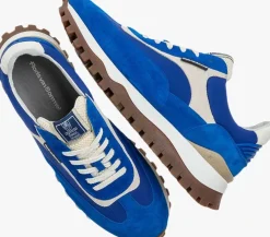 blauwe floris van bommel lage sneakers sfm-10219 de grommer