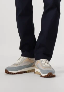 blauwe floris van bommel lage sneakers sfm-10157 de grommer