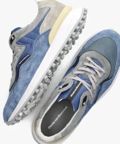 blauwe floris van bommel lage sneakers sfm-10152