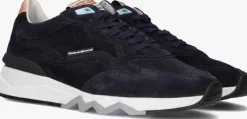 blauwe floris van bommel lage sneakers sfm-10136 de zager