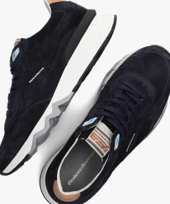 blauwe floris van bommel lage sneakers sfm-10136 de zager