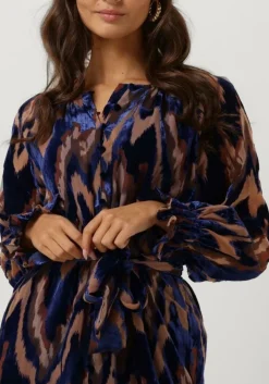 blauwe freebird mini jurk senna dress