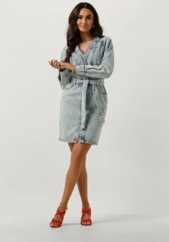 blauwe freebird mini jurk dominiek