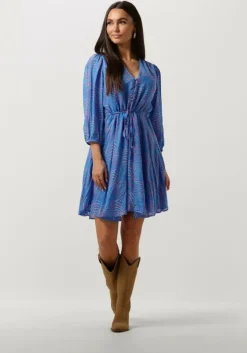 blauwe freebird mini jurk destiny