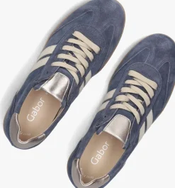 blauwe gabor lage sneakers 300
