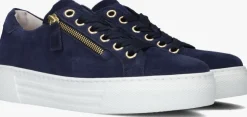 blauwe gabor lage sneakers 465
