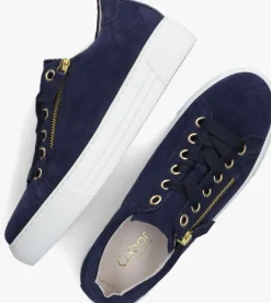 blauwe gabor lage sneakers 465