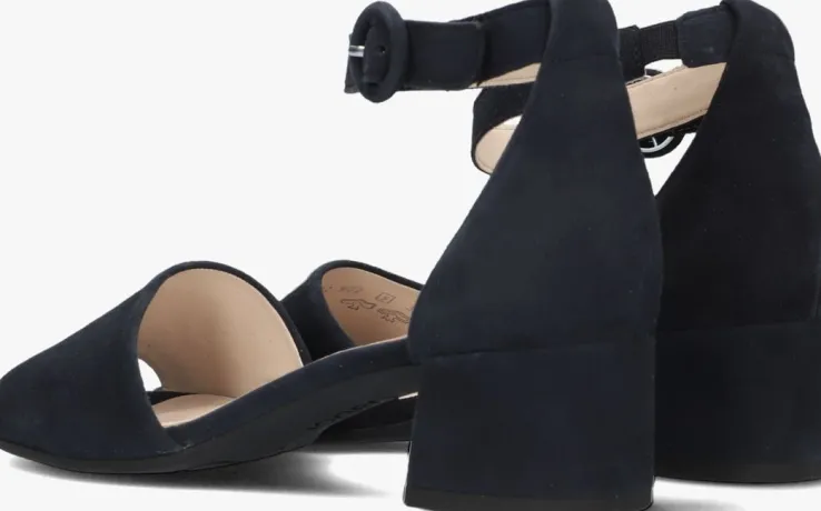 blauwe gabor sandalen met hak 902