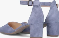 blauwe gabor sandalen met hak 340
