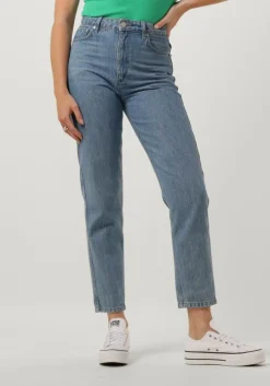 blauwe gestuz mom jeans denagz mom jeans
