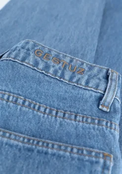 blauwe gestuz mom jeans denagz mom jeans