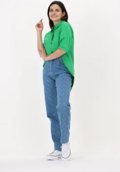blauwe gestuz mom jeans luvina hw jeans