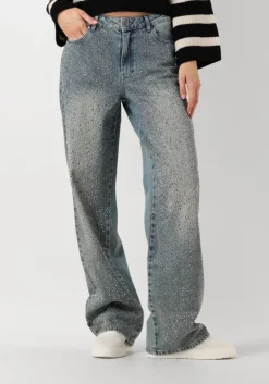 blauwe gestuz straight leg jeans zorahgz mw jeans