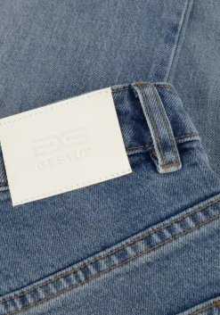 blauwe gestuz wide jeans zolinagz hw wide jeans