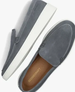 blauwe goosecraft loafers bean
