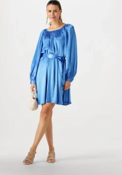 blauwe greek archaic kori mini jurk 130802