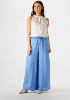 blauwe greek archaic kori wijde broek 110131