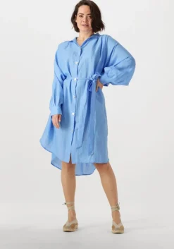 blauwe greek archaic kori midi jurk 130463