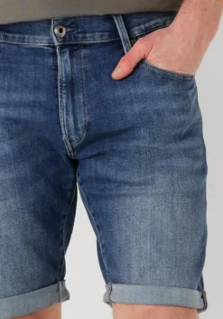 blauwe g-star raw shorts 3301 slim short
