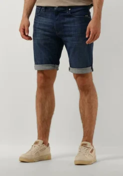 blauwe g-star raw shorts 3301 slim short