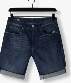 blauwe g-star raw shorts 3301 slim short