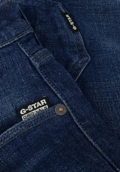 blauwe g-star raw shorts 3301 slim short