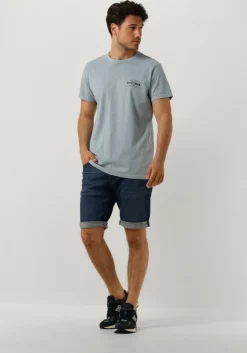 blauwe g-star raw shorts 3301 slim short