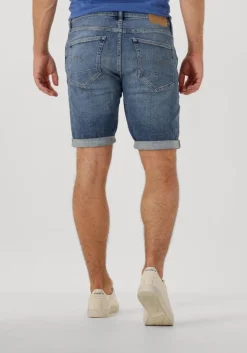 blauwe g-star raw shorts 3301 slim short