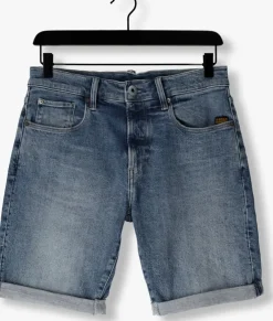 blauwe g-star raw shorts 3301 slim short