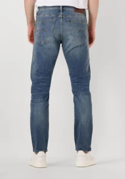 blauwe g-star raw slim fit jeans 3301 slim