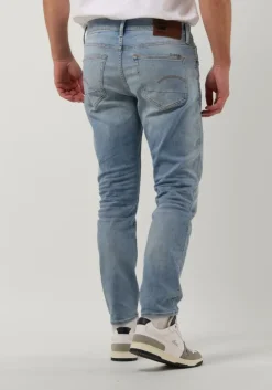 blauwe g-star raw slim fit jeans 3301 slim