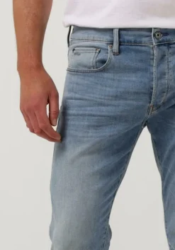 blauwe g-star raw slim fit jeans 3301 slim