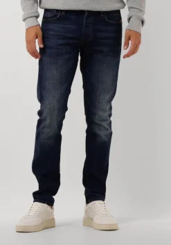 blauwe g-star raw slim fit jeans 3301 slim
