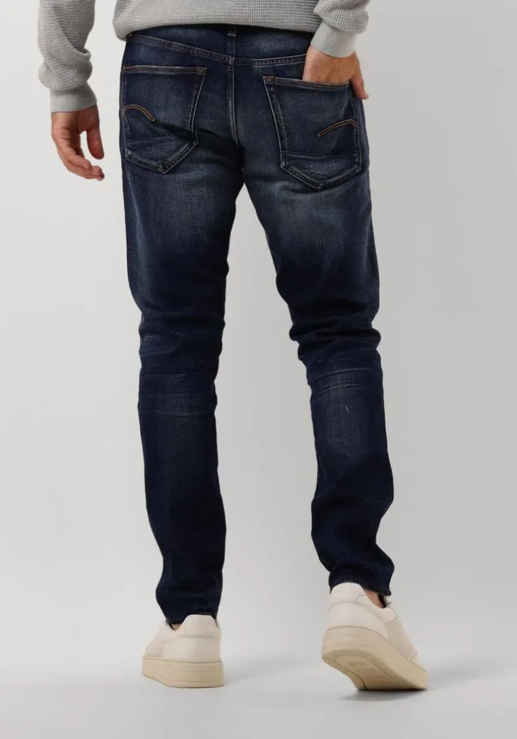 blauwe g-star raw slim fit jeans 3301 slim