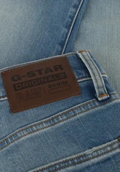 blauwe g-star raw straight leg jeans 3301 regular tapered