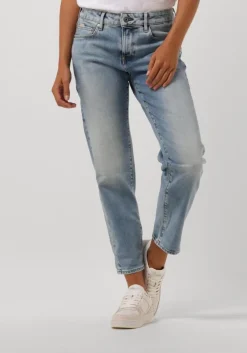 blauwe g-star raw straight leg jeans kate boyfriend wmn