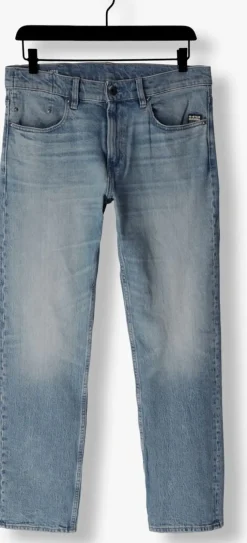 blauwe g-star raw straight leg jeans mosa straight