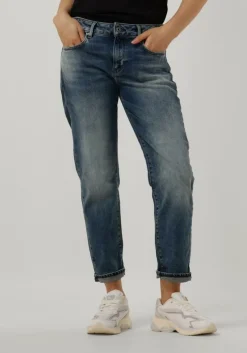 blauwe g-star raw straight leg jeans kate boyfriend wmn