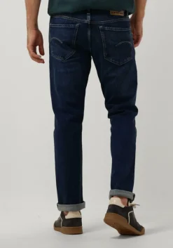 blauwe g-star raw straight leg jeans mosa straight