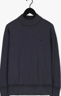 blauwe g-star raw trui premium core mock knit