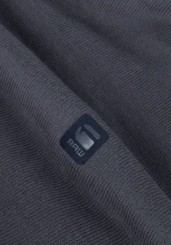 blauwe g-star raw trui premium core mock knit