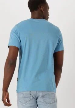 blauwe g-star raw t-shirt slim base r t s/s