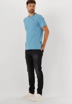 blauwe g-star raw t-shirt slim base r t s/s