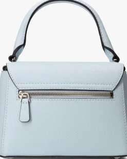 blauwe guess handtas fedana top handle flap
