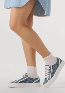 blauwe guess lage sneakers jelexa