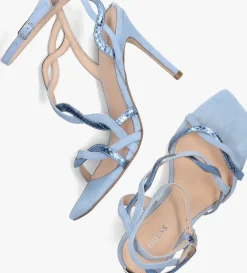 blauwe guess sandalen syivia