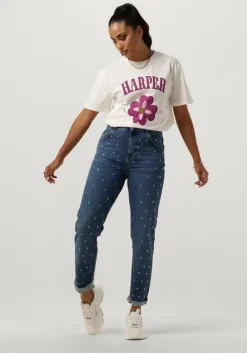 blauwe harper & yve mom jeans harper-pa