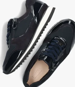 blauwe hassia lage sneakers 302035